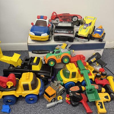 LOT 210: Big Lot of Young Kids Construction Vehicle Toys & More