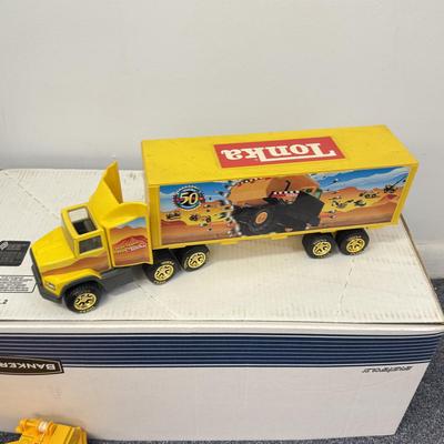LOT 209: Tonka Tow Trucks, Tractor Trailer & More