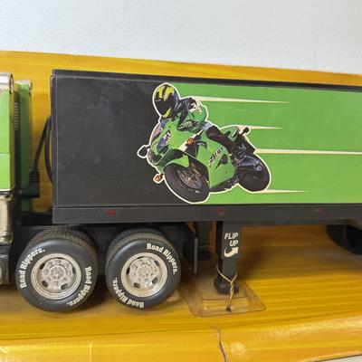 LOT 213: Large Kawasaki Racing Trailer, 1994 Nascar Fun Saver in Box & More