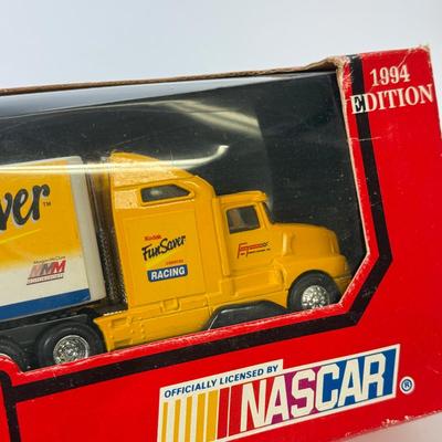 LOT 213: Large Kawasaki Racing Trailer, 1994 Nascar Fun Saver in Box & More