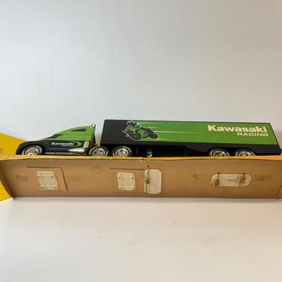 LOT 213: Large Kawasaki Racing Trailer, 1994 Nascar Fun Saver in Box & More