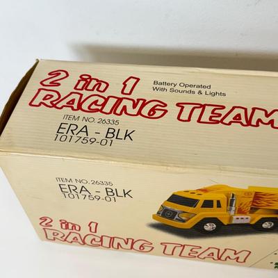 LOT 213: Large Kawasaki Racing Trailer, 1994 Nascar Fun Saver in Box & More