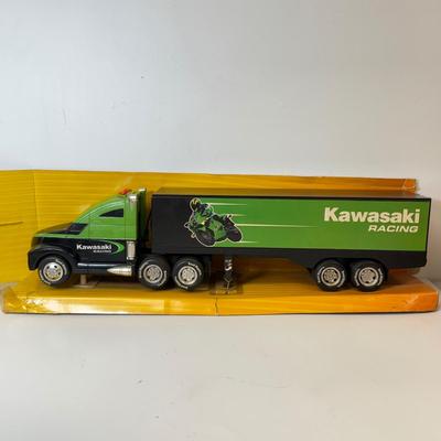 LOT 213: Large Kawasaki Racing Trailer, 1994 Nascar Fun Saver in Box & More