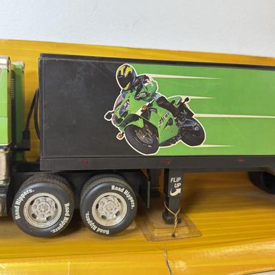 LOT 213: Large Kawasaki Racing Trailer, 1994 Nascar Fun Saver in Box & More