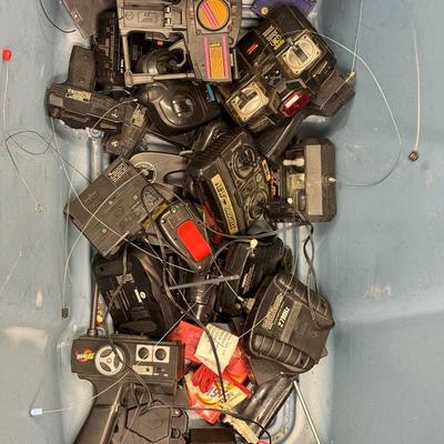 LOT 216: 40 Gallon Tub of Radio Control RC Cars & Remotes