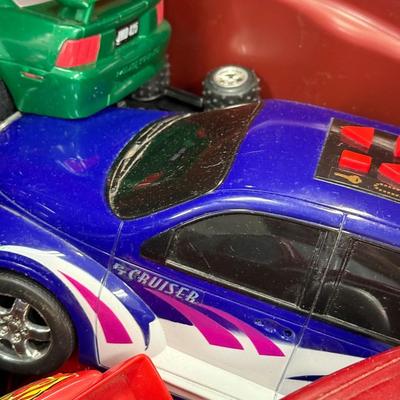 LOT 216: 40 Gallon Tub of Radio Control RC Cars & Remotes