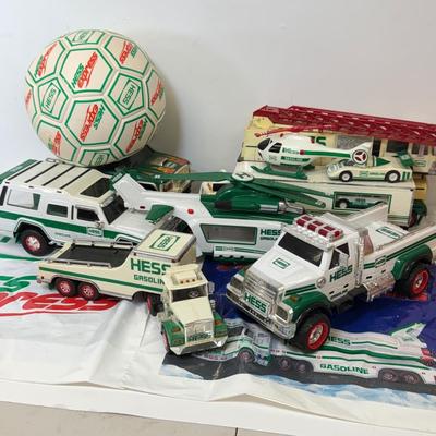 LOT 217: Out of Box Hess Trucks & More w/ Hess Soccer Ball