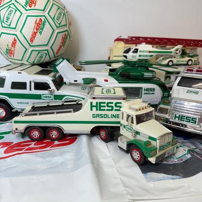 LOT 217: Out of Box Hess Trucks & More w/ Hess Soccer Ball