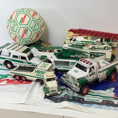 LOT 217: Out of Box Hess Trucks & More w/ Hess Soccer Ball