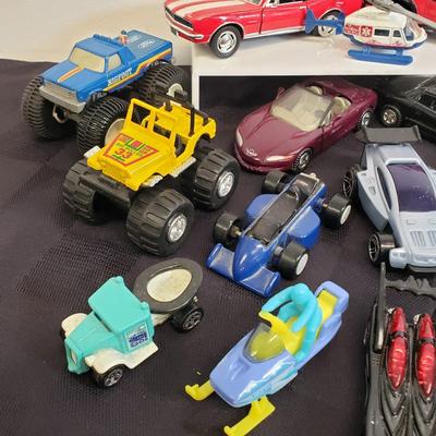 LOT 223: Assortment of Cars, Trucks, Bicycles & Accessories-Different Sizes