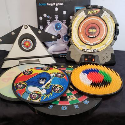 LOT 224: Vintage Larami Super Soakers with Assortment of Target Boards