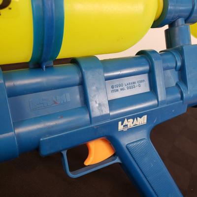 LOT 224: Vintage Larami Super Soakers with Assortment of Target Boards