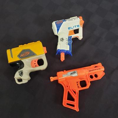 LOT 225: Collection of Nerf Guns, Accessories & More