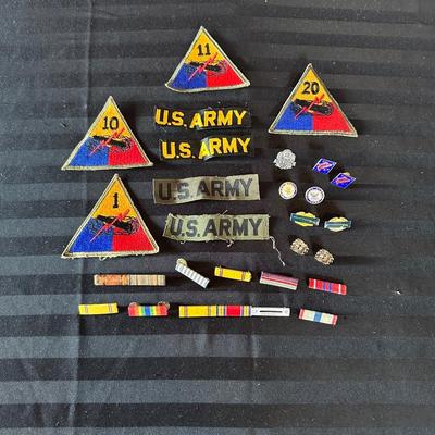 MILITARY BARS, PATCHES AND PINS