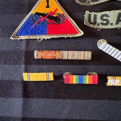 MILITARY BARS, PATCHES AND PINS