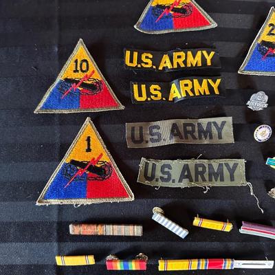 MILITARY BARS, PATCHES AND PINS
