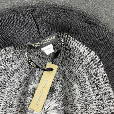 New Coco + Carmen Women’s Fedora Hat Black Brim