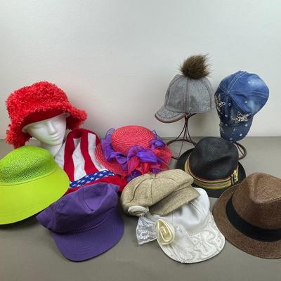 Lot of 11 Fun Hats