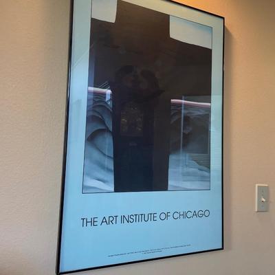 Art institute of Chicago poster framed