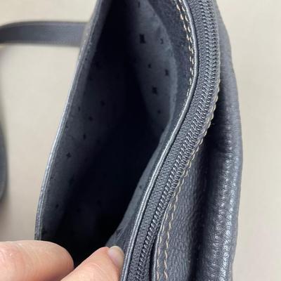 Fossil Black Leather Crossbody Handbag