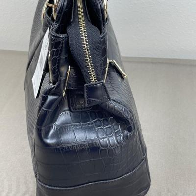 New Anais Gvani Black Croc Satchel