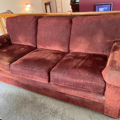 Brown fabric couch