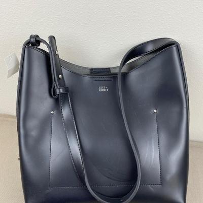 New Coco + Carmen Black Shoulder 2 in 1 Handbag