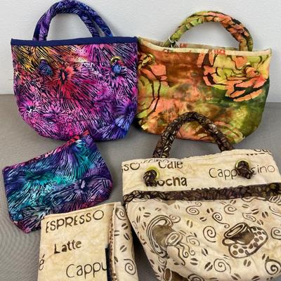 5 Piece New Hand-sewn Purse Lot