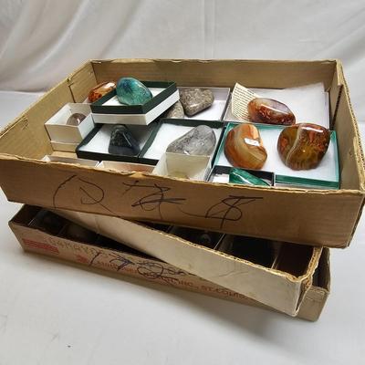 Polished Stones Including Carnelian, Lapis, Moonstone & More (B2-JS)