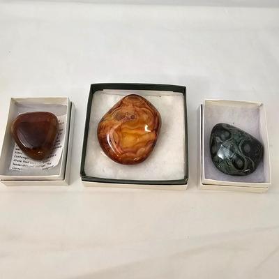 Polished Stones Including Carnelian, Lapis, Moonstone & More (B2-JS)