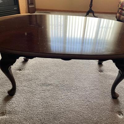 Oval coffee table and end table