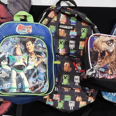 Sale Photo Thumbnail #239: Minecraft Toy Story & Jurassic Park Backpack Lunchbox lot

Will receive all items pictured as is. All in great condition