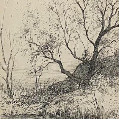 Lot Of Four Arthur Boos Pen & Ink Western Drawings