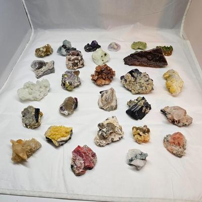 Rhodochrosite, Argonite, Barite Specimens & More (GB-JS)