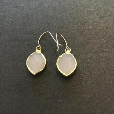 Druzzy crystal dangle earrings