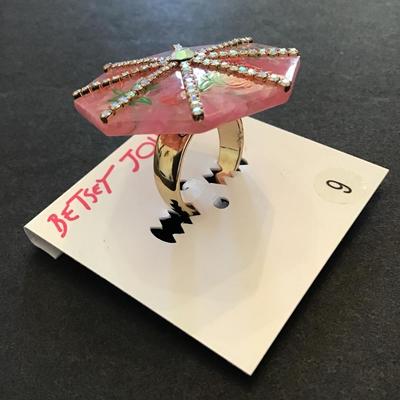 Cute Betsey Johnson umbrella Ring