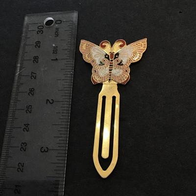 Vintage butterfly bookmark