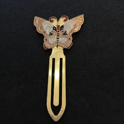 Vintage butterfly bookmark