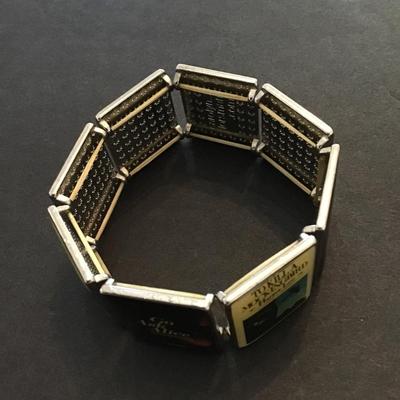 Storybook stretch bracelet by Carolyn Forsman