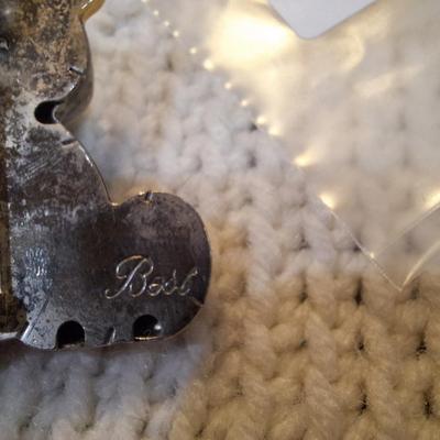 Sale Photo Thumbnail #215: silver tone bear brooch signed Best
