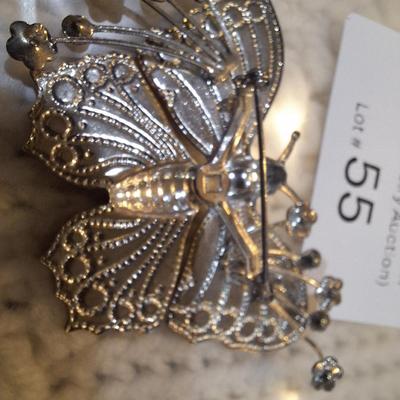 Sale Photo Thumbnail #235: vintage butterfly brooch