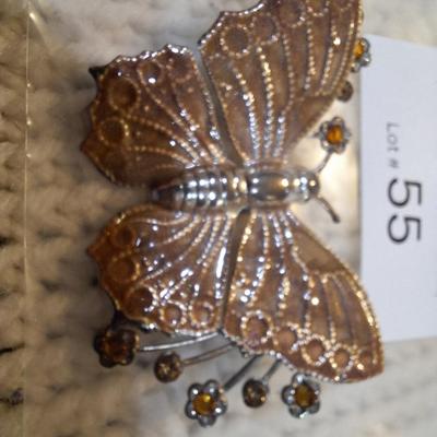 Sale Photo Thumbnail #234: vintage butterfly brooch