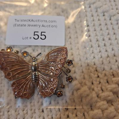 Sale Photo Thumbnail #233: vintage butterfly brooch