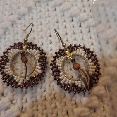 Sale Photo Thumbnail #255: Dreamcatcher style earrings