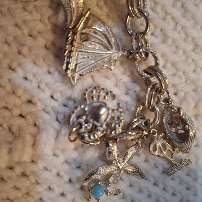 Sale Photo Thumbnail #322: Beach themed charm bracelet