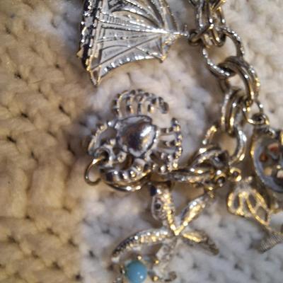 Sale Photo Thumbnail #321: Beach themed charm bracelet