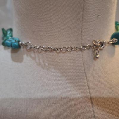 Sale Photo Thumbnail #338: Turquoise and beads necklace