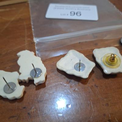 Sale Photo Thumbnail #433: 2 pair earrings and one charm