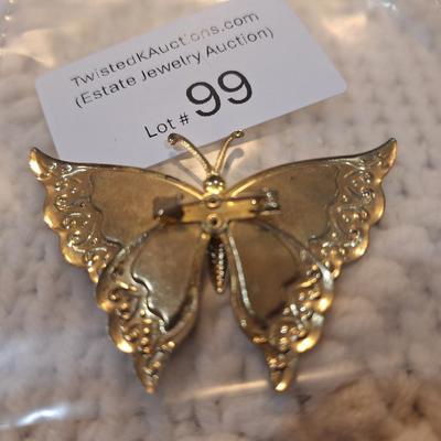 Sale Photo Thumbnail #447: Colorful butterfly brooch