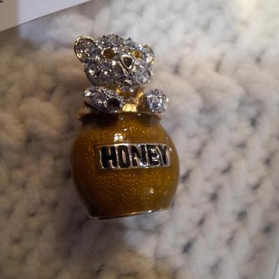 Sale Photo Thumbnail #465: Brooch with Bear in honey pot